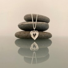 Handcrafted Scottish jewellery - Happily Ever After Double Heart Pendant